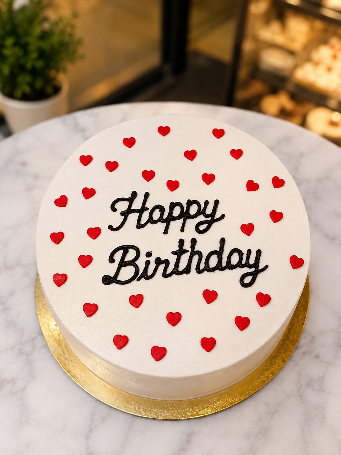 Classic Vanilla Heart Cake