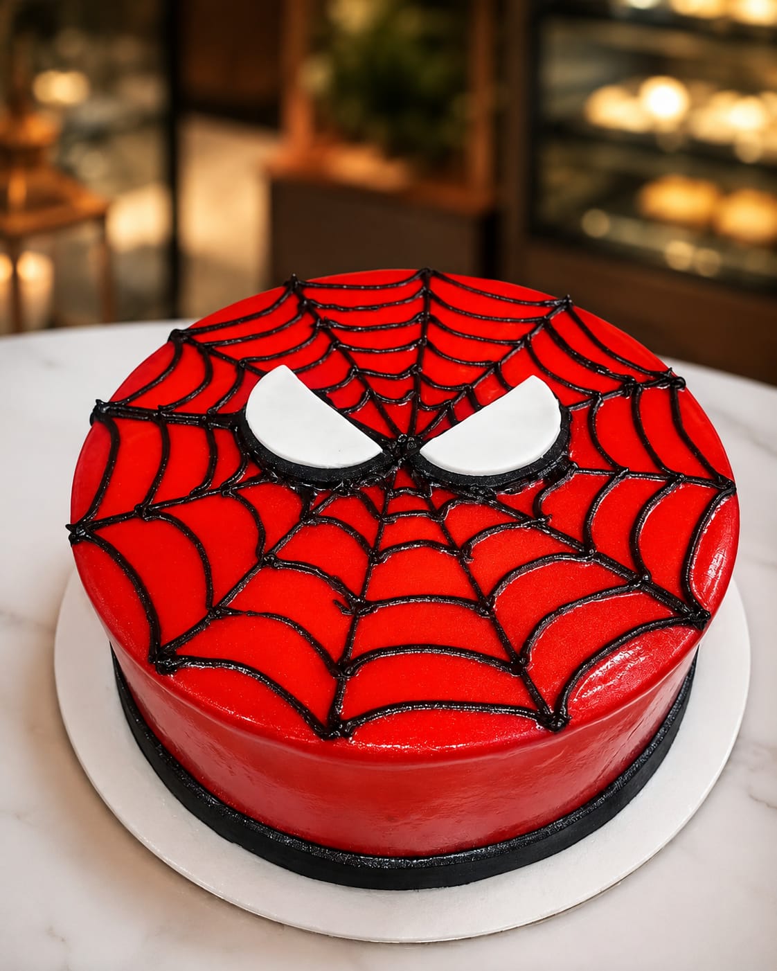 Spider-Man Strawberry Cake